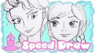 Disney's Frozen Speed Drawing  - Random Girl Draws