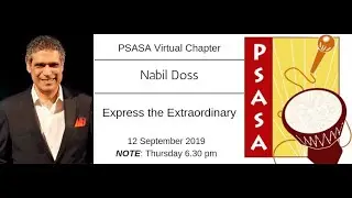 PSASA Virtual Chapter with Nabil Doss