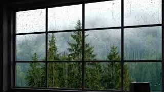 Relaxing Rain Sounds | Cozy Window Scene for Sleep