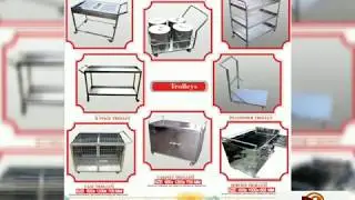 Stainless steel trolley