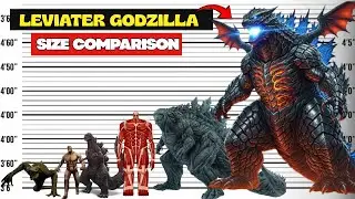 Leviator Godzilla The Real Size of All Monsterverse 3D Comparison