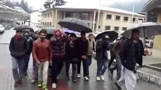 AJKU Neelum Campus students Protest against Police in favour with AJKU Muzaffarabad | Height Post