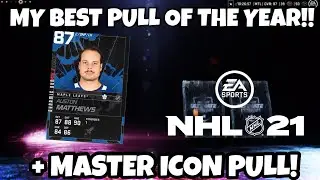 NHL 21 | MY BEST PULL OF THE YEAR! NHL 21 PACK OPENING!