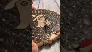 So many swirls 👻 #pyrographyart #woodburningart #woodburn #halloween #art #woodburning #pyrography