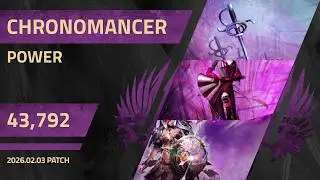 [CnD] Power Chronomancer (Sc/Sw & Greatsword) 43,792 DPS Benchmark | February 3 Patch