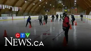 How a tiny Saskatchewan village is home to a championship girl's broomball team