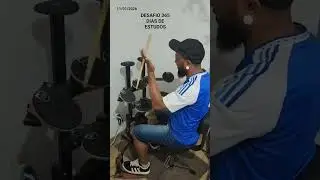 DESAFIO(2)365 DIAS DE ESTUDOS DE PEDAL DUPLO#shorts #viral #shortvideo #youtubeshorts #drums #yt