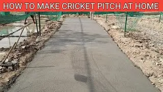How to Make Cricket Pitch At Home || Professional Setup