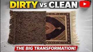 You Won&rsquo;t Believe This Tiny Rug Transformation! ✨ Mini Carpet Cleaning Satisfying