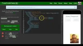 Apply the Default Bootstrap Button Style, freeCodeCamp Bootstrap Review, lesson 25