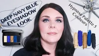 ТЕМНО-СИНИЙ. Тени для век. Образ с использованием моей палетки LANCOME Hypnose.