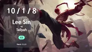 Lee Sin Jungle vs Taliyah - KR Challenger Patch 13.23