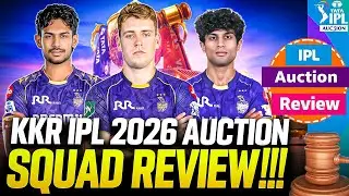 IPL 2026 Auction Review | Kolkata IPL 2026 Squad Review | KKR Best Playing XI Revealed | IPL 2026