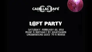 Squicciarini live @ THE LOFT TRIBUTE PARTY @ Cadillac 25-02-12 (Desenzano, ITALY)