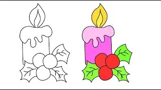 Christmas Candlelight Drawing animation