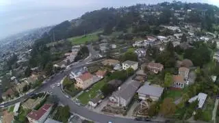 El Cerrito Hills, Huber Park Area by drone (Hubsan 501s) - 2017.01.17 - part 1