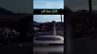 Car Flies Off Cliff After Tunnel Fail!