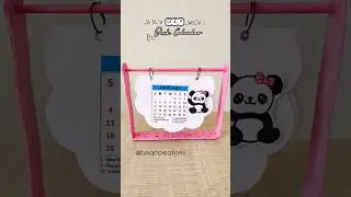 DIY Desk Calendar 2026 || Aesthetic Room Decor 🌼 #shorts #ytshorts #art #diy #aesthetic #drawing