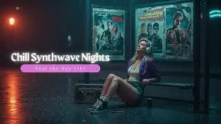 CHILL SYNTHWAVE 80s | Let the Rain Fall, Let the Synths Play