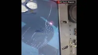 iPhone 12 Pro Max Back Glass Laser Replacement 🔥 ASMR 2025 Success #shortfeed