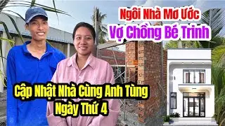 Cập nhật tiến độ nhà Vợ Chồng Bé Trinh cùng Anh Tùng