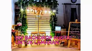 DIY | Setting Pallet Backdrop rustic 2m