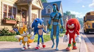 👉 Sonic & Friends Meet Avatar Hero 😲💙 Epic Crossover at School Street! 🚍✨