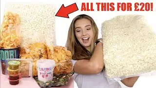 &pound;20 CINEMA DEAL! HUGE FOOD UNBOXING! | ThoseRosieDays