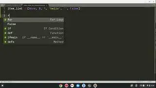 Truthy Falsey Python List Using List Interpolation