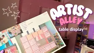 how I set up my first art booth table display for an Art Fair | Ferrara Nerd artist alley