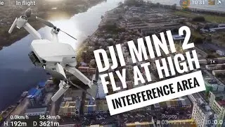 DJI Mini 2 flying without signal loss at high interference area