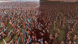 100,000 Laser Knights vs 1,000,000 Samurai | UEBS 2 Massive Battle