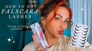 How To Do FALSCARA lashes *with strip lashes* | FALSCARA Lash Tutorial