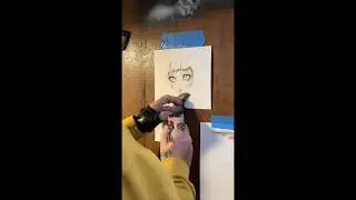 Poup&eacute;e #airbrush #art #createx #artist #airbrushartist #aerographe #drawing #peintureacrylique