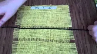 Burlap Weaving # 2: Cutting Yarn and Threading a Needle