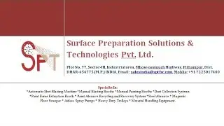 SPT 8 Wheel Automatic Shot Blasting Machine with Cross Transfer System and Blast Room with Trolleys.