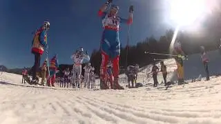 World ski championship. 50k start