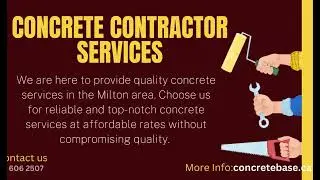 Concrete contractor services