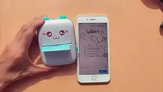 Mini Impressora T&eacute;rmica Port&aacute;til Sem Fio Bluetooth 200dpi