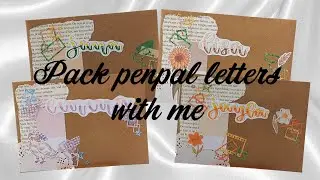 Pack penpal letters with me ~ to Jana, Lisa, Emma, Jayla