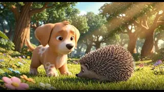 Happy Puppy and the Hedgehog