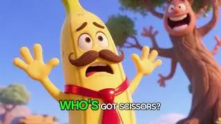 Mustache Mayhem: Banana Bob Fights Paper Waste!    #reducereuserecycle  #SaveTrees