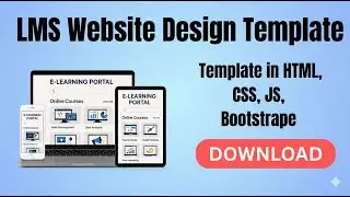 E-Learning LMS Template Download | Responsive HTML CSS JS Website