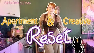 Apartment and creative reset // studio vlog