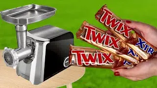 EXPERIMENT TWIX vs MEAT GRINDER
