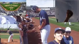 Getting Baseballs, Autographs, and more at Padres Spring Training! | Angels Vlogs Ep 3