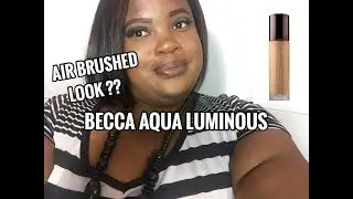 Becca Aqua Luminous Perfecting Foundation (Warm Honey) | Demo + Review
