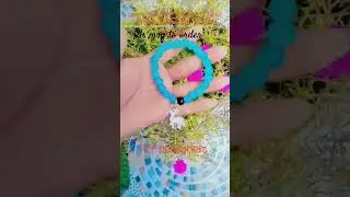 making sky-blue 6.41white bracelets #beadedbracelet#trendingshorts #yutubeshorts #homemadejewellery