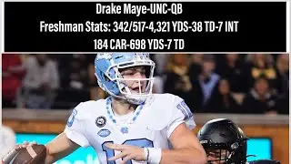 Drake Maye Freshman Season Highlights-UNC QB-2022-2023 CFB Season
