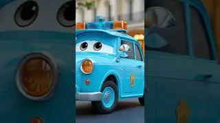 Police car#Shorts #KidsShorts #CarsForKids  #KidsLearning #CartoonCars # #LearnColors #kidsanimation